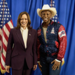 Kamala Harris and DJ Tryfe. Courtesy of artist's Instagram.